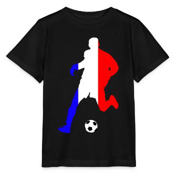 joueur de foot france - T-shirt bio MINI CREATOR Stanley/Stella Enfant - noir - Devant - Mikhail (115cm)