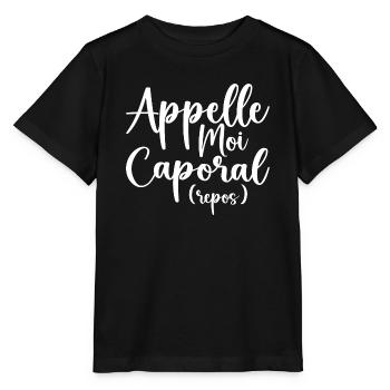Appelle Moi Caporal - T-shirt bio MINI CREATOR Stanley/Stella Enfant - noir - Devant - Mikhail (115cm)