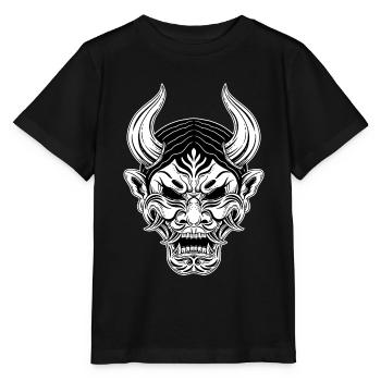 Schädel Skull Horror Japon Halloween Geisha - T-shirt bio MINI CREATOR Stanley/Stella Enfant - noir - Devant - Mikhail (115cm)