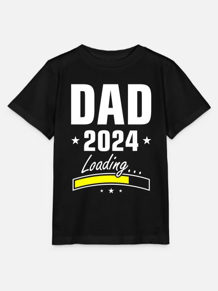 Dad 2024 Loading Papa - Stanley/Stella Kinder T-Shirt MINI CREATOR  - Schwarz
