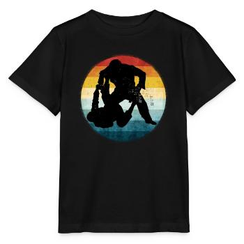 Retro Brazilian Jiu-Jitsu - Stanley/Stella Kinder T-Shirt MINI CREATOR  - Schwarz - Vorne - Mikhail (115cm)