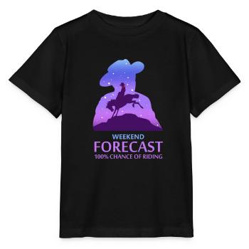 L'équitation avec passion - T-shirt bio MINI CREATOR Stanley/Stella Enfant - noir - Devant - Mikhail (115cm)