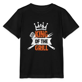 Barbecue Roi - T-shirt bio MINI CREATOR Stanley/Stella Enfant - noir - Devant - Mikhail (115cm)