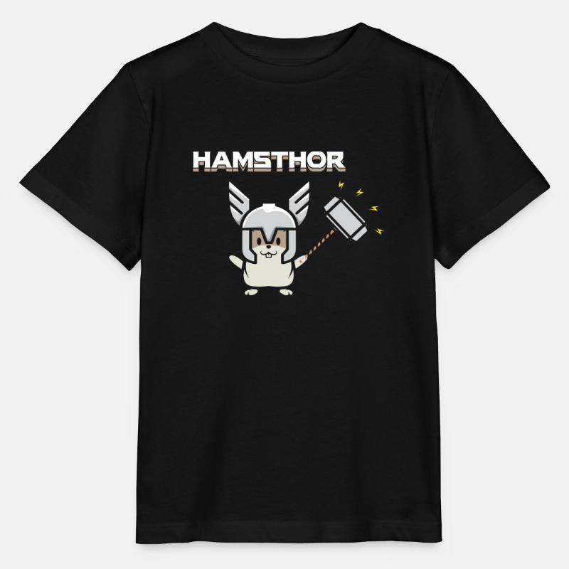 Hamster - Hamsthor lustige Geschenkidee - Stanley/Stella Kinder T-Shirt MINI CREATOR - Schwarz