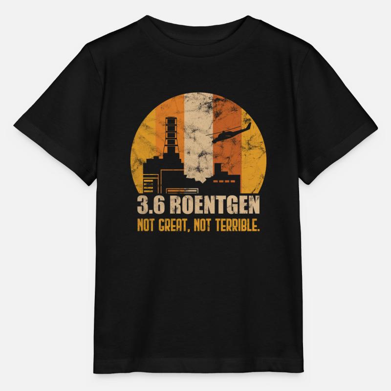 3.6 Roentgen Not great, not terrible - Stanley/Stella Kinder T-Shirt MINI CREATOR  - Schwarz