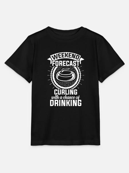 Curling Wintersport - Stanley/Stella Kinder T-Shirt MINI CREATOR  - Schwarz