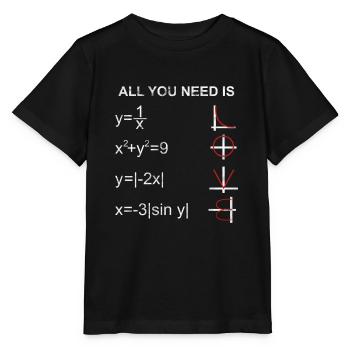 Calcul mathématique - T-shirt bio MINI CREATOR Stanley/Stella Enfant - noir - Devant - Mikhail (115cm)