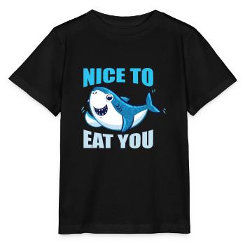 Shark shark - Stanley/Stella MINI CREATOR Kids’ T-Shirt - black - Front - Mikhail (115cm)