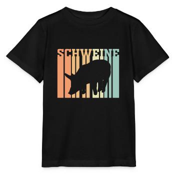 Cochon cochon - T-shirt bio MINI CREATOR Stanley/Stella Enfant - noir - Devant - Mikhail (115cm)