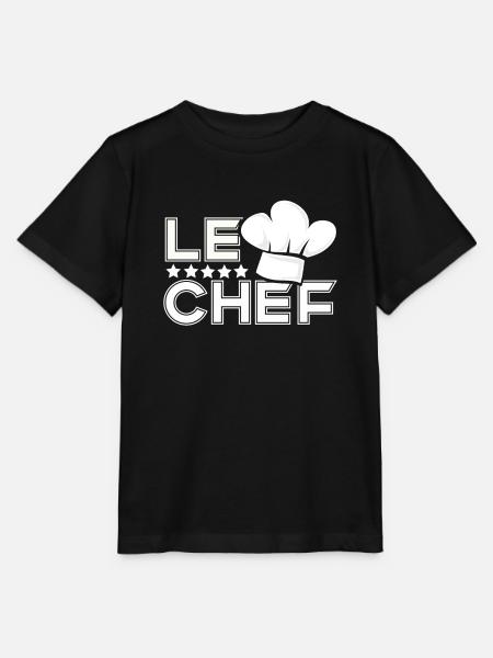 Koch - Le Chef - Stanley/Stella Kinder T-Shirt MINI CREATOR  - Schwarz