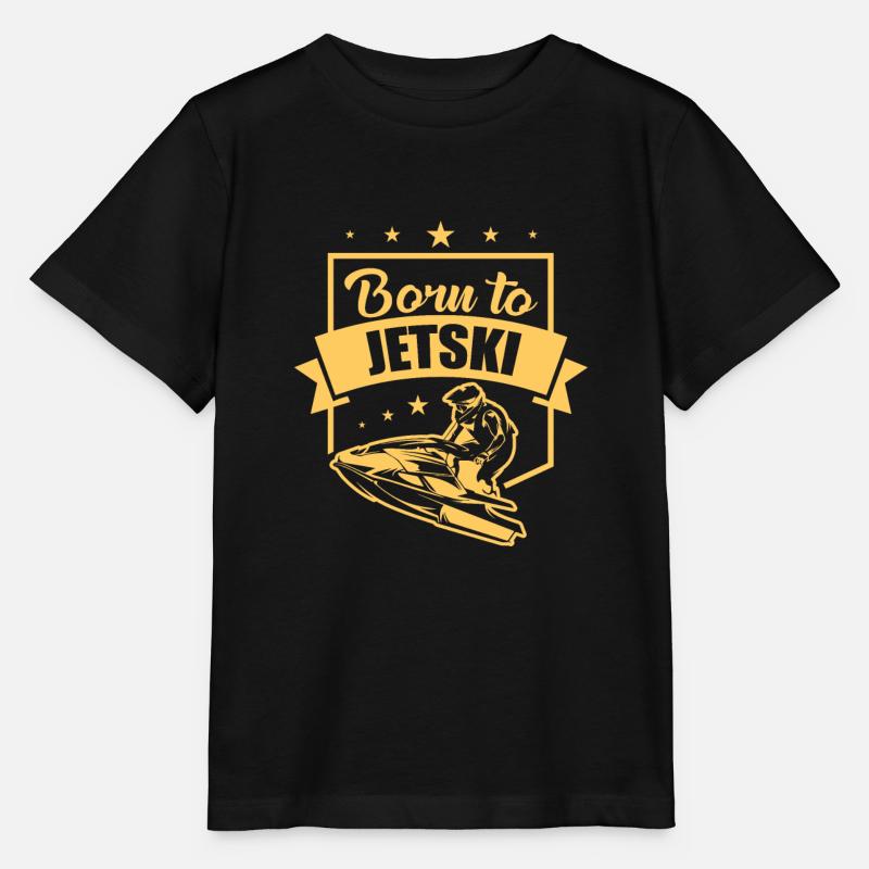Jet Ski - Né au Jet Ski - T-shirt bio MINI CREATOR Stanley/Stella Enfant - noir