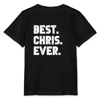 Beste Chris aller Zeiten Beliebte Geburtsnamen Chris Kostüm - Stanley/Stella Kinder T-Shirt MINI CREATOR  - Schwarz - Vorne - Mikhail (115cm)
