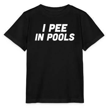 Je fais dans les piscines - T-shirt bio MINI CREATOR Stanley/Stella Enfant - noir - Devant - Mikhail (115cm)