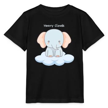 Heavy Clouds - Stanley/Stella Kinder T-Shirt MINI CREATOR  - Schwarz - Vorne - Mikhail (115cm)