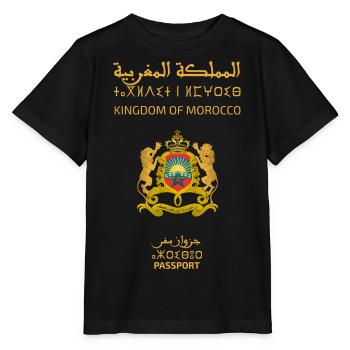Marokkanischer Pass - Stanley/Stella Kinder T-Shirt MINI CREATOR  - Schwarz - Vorne - Mikhail (115cm)