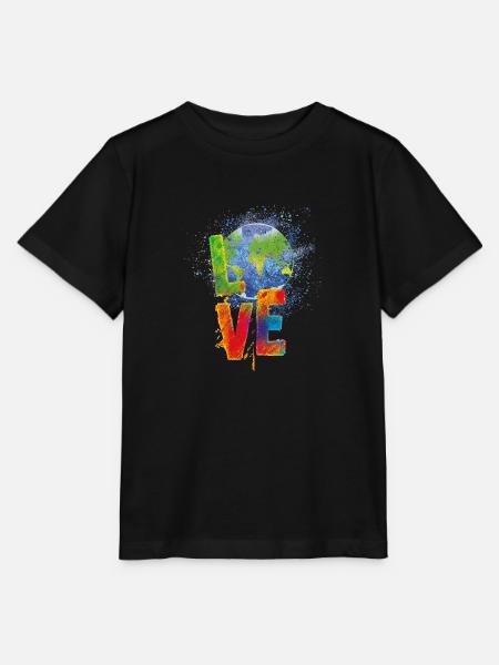 I love my planet! - Stanley/Stella Kinder T-Shirt MINI CREATOR - Schwarz