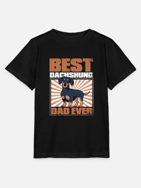 Dackel Hund - Stanley/Stella Kinder T-Shirt MINI CREATOR - Schwarz