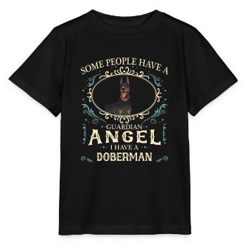 Doberman Pinscher Dog - Stanley/Stella MINI CREATOR Kids’ T-Shirt - black - Front - Mikhail (115cm)