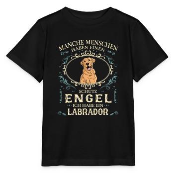 Labrador Hund Hundehalter - Stanley/Stella Kinder T-Shirt MINI CREATOR  - Schwarz - Vorne - Mikhail (115cm)