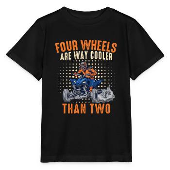 Quad Quads vier Rädern Motorsport - Stanley/Stella Kinder T-Shirt MINI CREATOR  - Schwarz - Vorne - Mikhail (115cm)