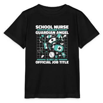 Schulkrankenschwester Gesundheitswesen Schulkranke - Stanley/Stella Kinder T-Shirt MINI CREATOR  - Schwarz - Vorne - Mikhail (115cm)