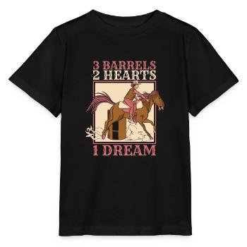 Courses de chevaux Courses de barils De chevaux Barils de chevaux - T-shirt bio MINI CREATOR Stanley/Stella Enfant - noir - Devant - Mikhail (115cm)