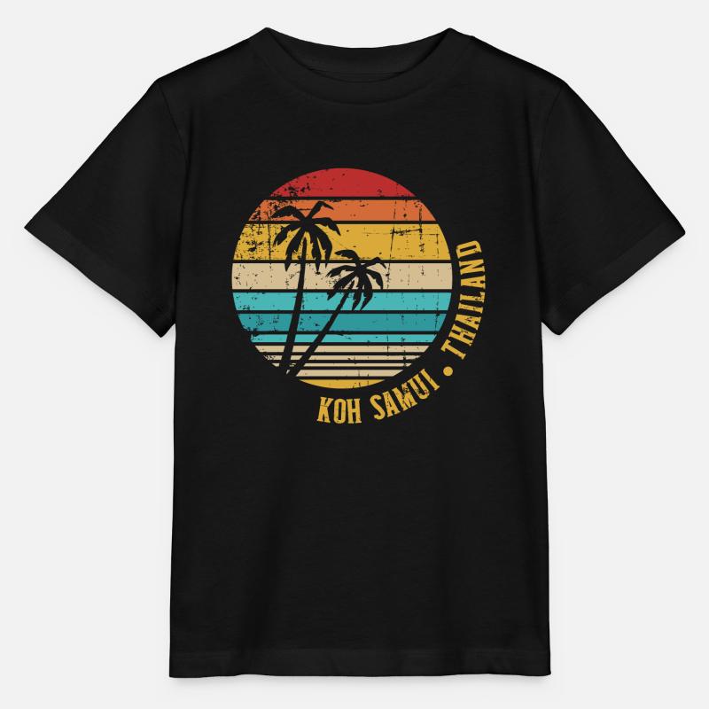 Koh Samui - T-shirt bio MINI CREATOR Stanley/Stella Enfant - noir