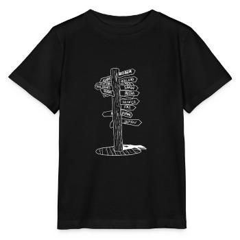 Reisen Urlaub Ausflug Camping - Stanley/Stella Kinder T-Shirt MINI CREATOR  - Schwarz - Vorne - Mikhail (115cm)