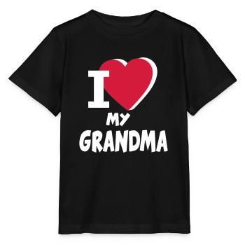Bébé Enfants Love my amour grand-mère grand-mère - T-shirt bio MINI CREATOR Stanley/Stella Enfant - noir - Devant - Mikhail (115cm)