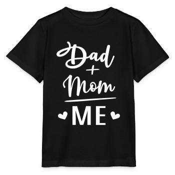 Mom Dad Me Mama Papa Birth Parents Gift Idea - Stanley/Stella MINI CREATOR Kids’ T-Shirt - black - Front - Mikhail (115cm)
