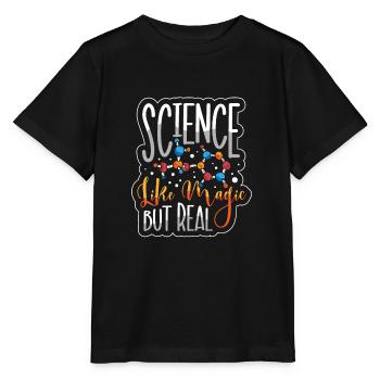 Chimie Science Physique Recherche - T-shirt bio MINI CREATOR Stanley/Stella Enfant - noir - Devant - Mikhail (115cm)