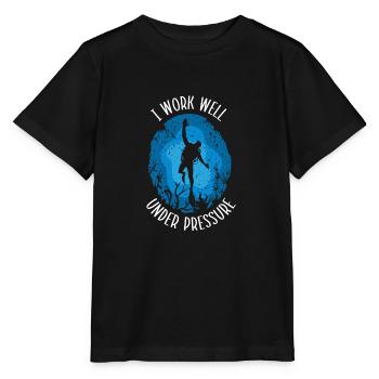 Schwimmer Präsent Wassersport Schwimmen Tauchen - Stanley/Stella Kinder T-Shirt MINI CREATOR  - Schwarz - Vorne - Mikhail (115cm)