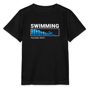 Schwimmer Präsent Wassersport Schwimmen Tauchen - Stanley/Stella Kinder T-Shirt MINI CREATOR  - Schwarz - Vorne - Mikhail (115cm)