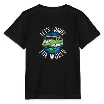 Abenteuer Reisen Präsent Reiseliebhaber - Stanley/Stella Kinder T-Shirt MINI CREATOR  - Schwarz - Vorne - Mikhail (115cm)