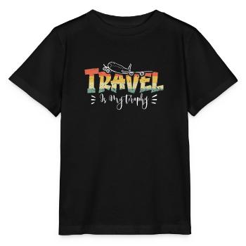 Abenteuer Reisen Präsent Reiseliebhaber - Stanley/Stella Kinder T-Shirt MINI CREATOR  - Schwarz - Vorne - Mikhail (115cm)