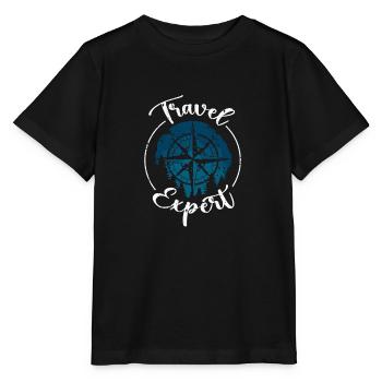 Abenteuer Reisen Präsent Reiseliebhaber - Stanley/Stella Kinder T-Shirt MINI CREATOR  - Schwarz - Vorne - Mikhail (115cm)