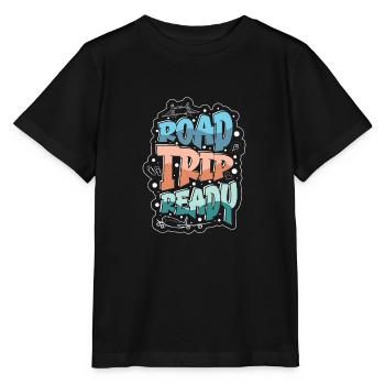 Abenteuer Reisen Präsent Reiseliebhaber - Stanley/Stella Kinder T-Shirt MINI CREATOR  - Schwarz - Vorne - Mikhail (115cm)
