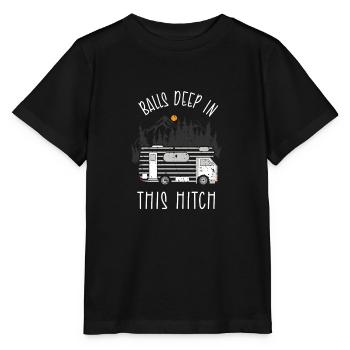 Camping Camper Präsent Naturliebhaber - Stanley/Stella Kinder T-Shirt MINI CREATOR  - Schwarz - Vorne - Mikhail (115cm)