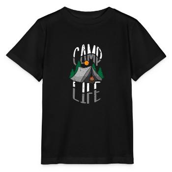 Camping Camper Präsent Naturliebhaber - Stanley/Stella Kinder T-Shirt MINI CREATOR  - Schwarz - Vorne - Mikhail (115cm)