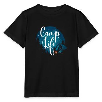 Camping Camper Präsent Naturliebhaber - Stanley/Stella Kinder T-Shirt MINI CREATOR  - Schwarz - Vorne - Mikhail (115cm)