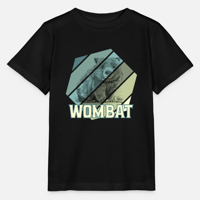 WOMBAT - Stanley/Stella Kinder T-Shirt MINI CREATOR - Schwarz