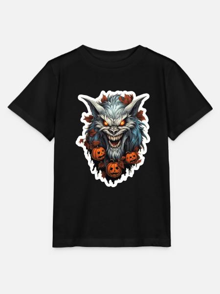 Werwolf Halloween - Stanley/Stella Kinder T-Shirt MINI CREATOR  - Schwarz