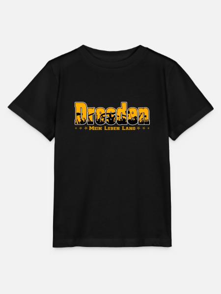 Dresden Fussball Fans Mein Leben Lang - Stanley/Stella Kinder T-Shirt MINI CREATOR - Schwarz