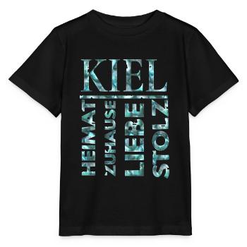 Kiel Schleswig-Holstein Chemise patrie de l'Allemagne du Nord - T-shirt bio MINI CREATOR Stanley/Stella Enfant - noir - Devant - Mikhail (115cm)