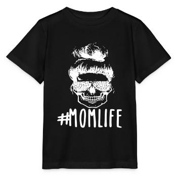 #Momlife - Bun Hairstyle and Sunglasses - Stanley/Stella MINI CREATOR Kids’ T-Shirt - black - Front - Mikhail (115cm)