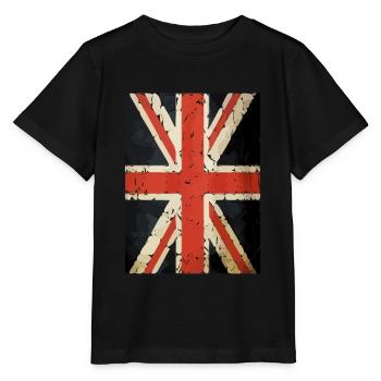 Union Jack Britische Flagge - Stanley/Stella Kinder T-Shirt MINI CREATOR  - Schwarz - Vorne - Mikhail (115cm)