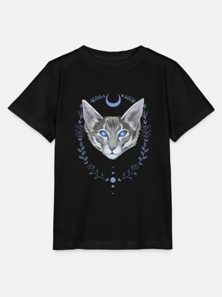 Jayfeather Häherfeder Graue Katze Kranz Magie - Stanley/Stella Kinder T-Shirt MINI CREATOR - Schwarz