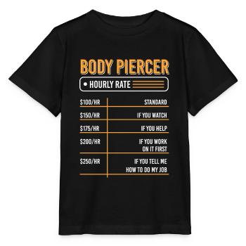 Profession Piercing Piercing Studio - Stanley/Stella MINI CREATOR Kids’ T-Shirt - black - Front - Mikhail (115cm)