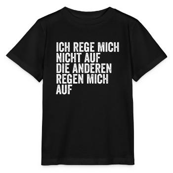 Gelassenheits-Spruch - Stanley/Stella Kinder T-Shirt MINI CREATOR  - Schwarz - Vorne - Mikhail (115cm)