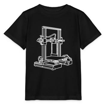 3D printer - Stanley/Stella MINI CREATOR Kids’ T-Shirt - black - Front - Mikhail (115cm)